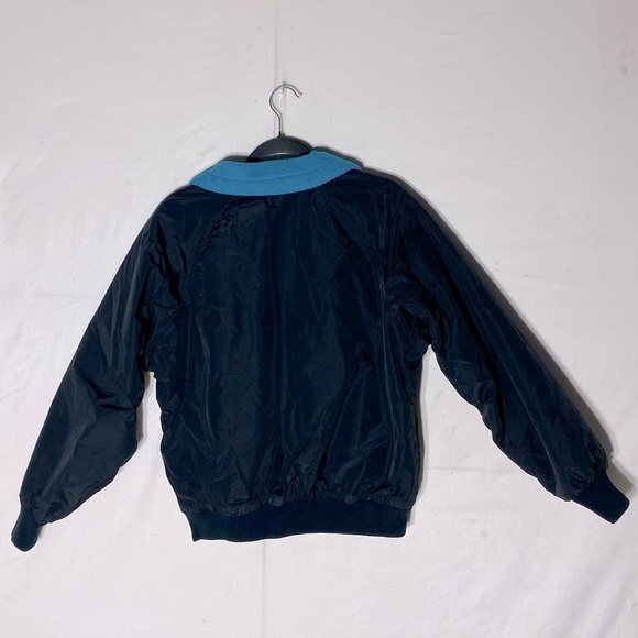 Vintage Columbia Black Teal Pink Fleece Lined Wind Breaker M - Picture 2 of 13